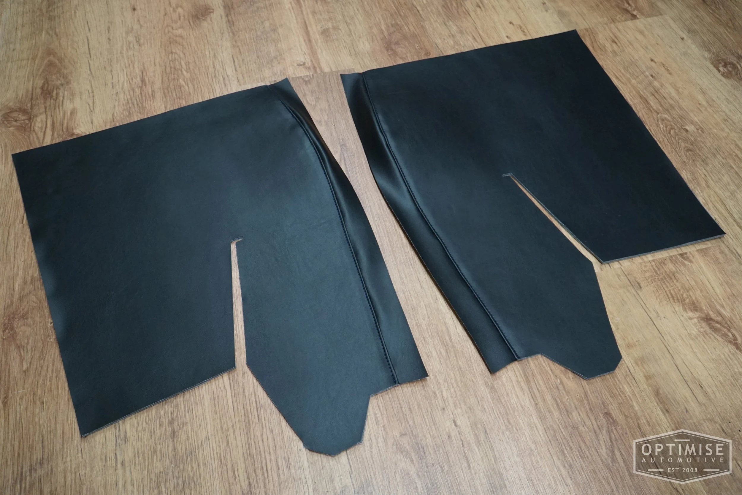 Clearance Classic Mini Rear Pocket Bin Covers (MK3 Onwards) - Black:Blue.jpg