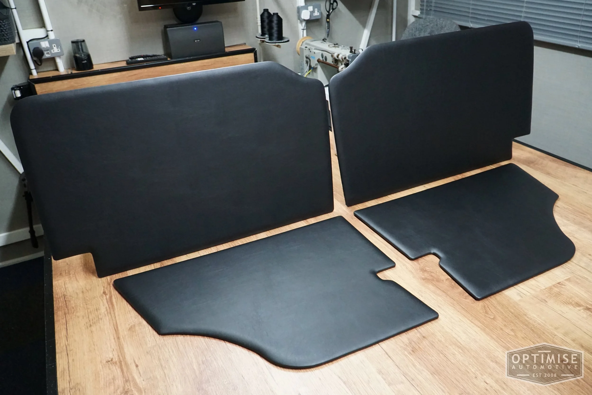 Clearance Classic Mini Door Cards (MK1 & MK2) - Plain (Full Set) Black.jpg