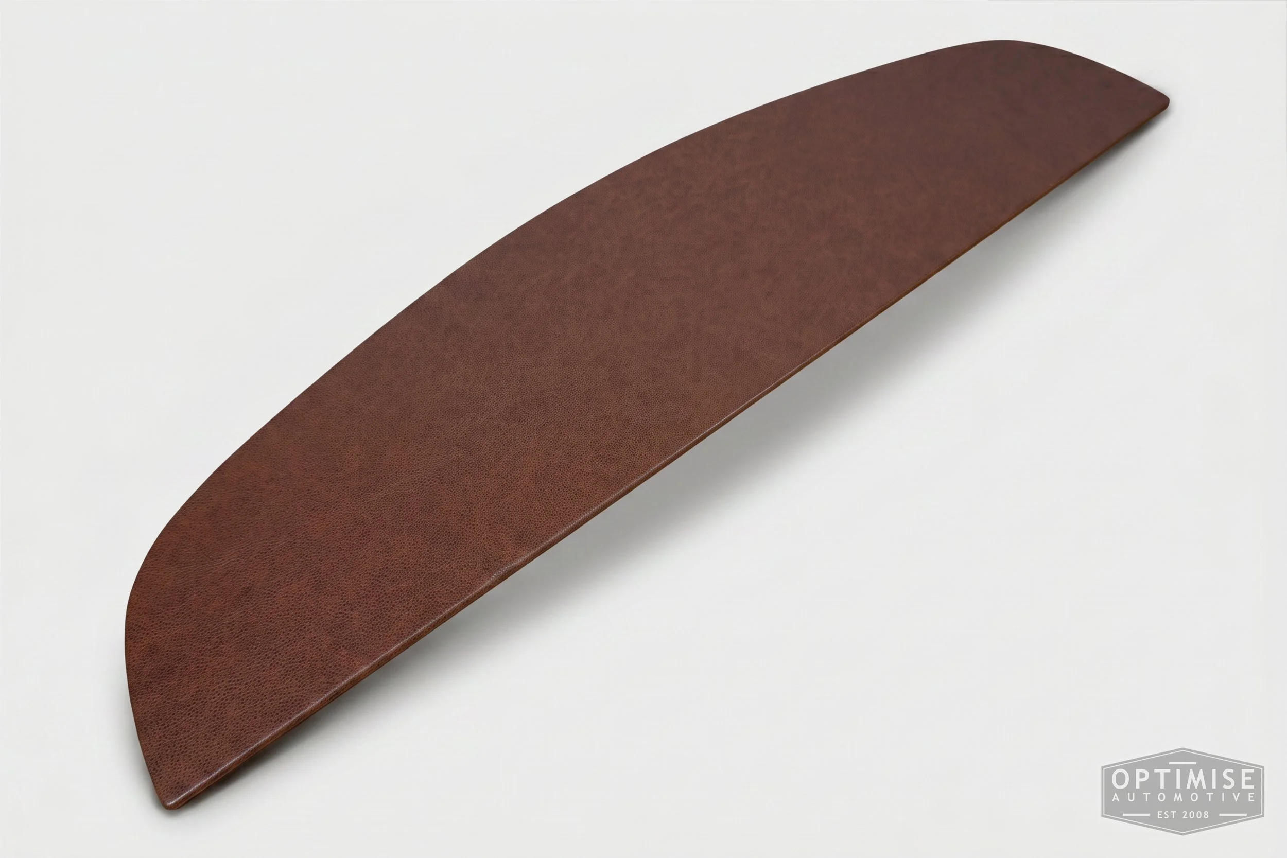 Classic Mini parcel shelf board, trimmed in Crest Cambridge derby leather.