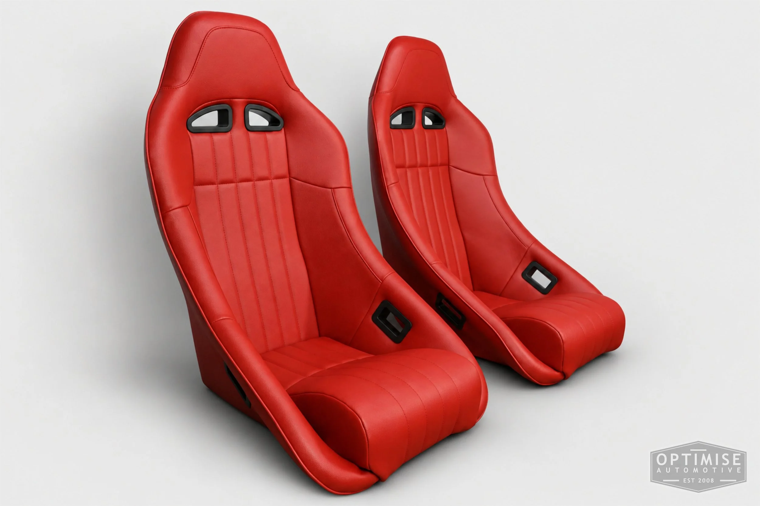 Classic Mini seat retrims featuring Cobra Clubman front seats, trimmed in red tartan leatherette to complement the original MK1 interior.