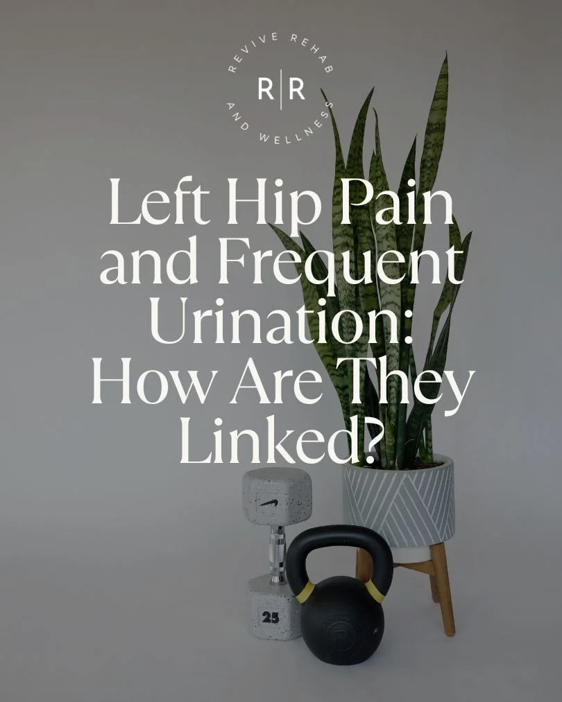 Left hip pain and frequent urination blog title photo