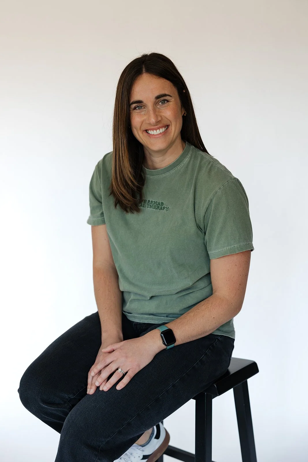 Pelvic floor physical therapy, Sarah Miller, smiling at camera in Columbia, MO