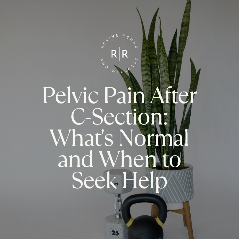Blog title post of pelvic pain after c-section