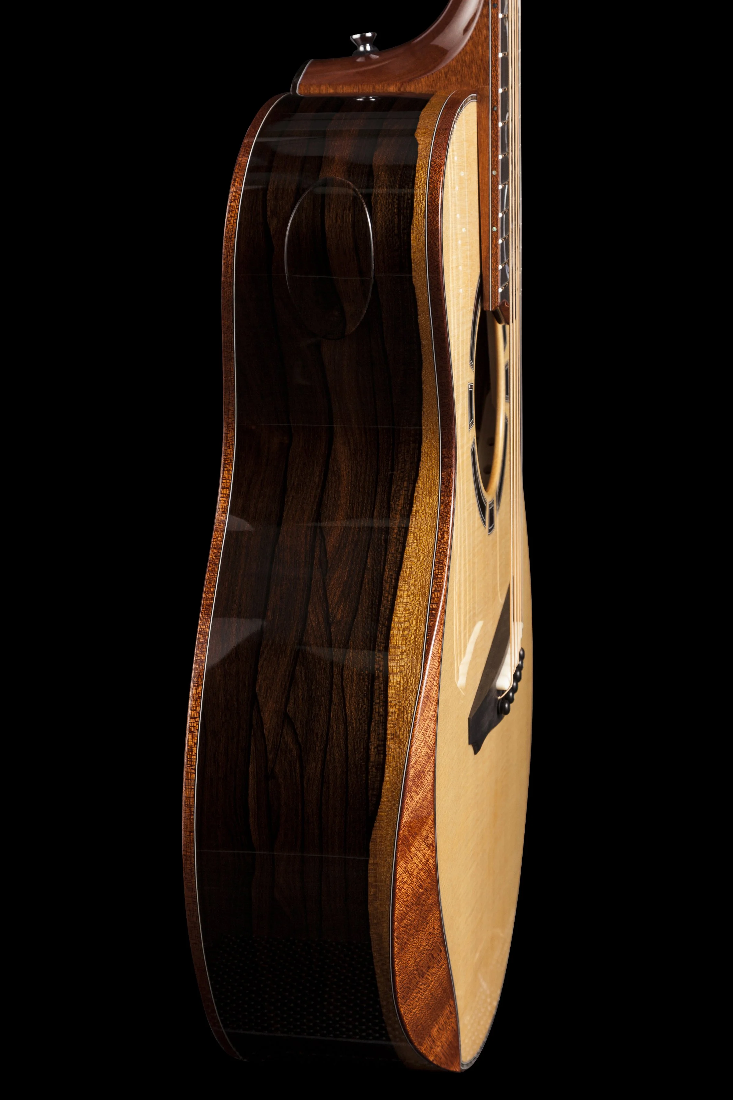 Simpson SJ Model - Ziricote Back and sides with Sapele Bindings