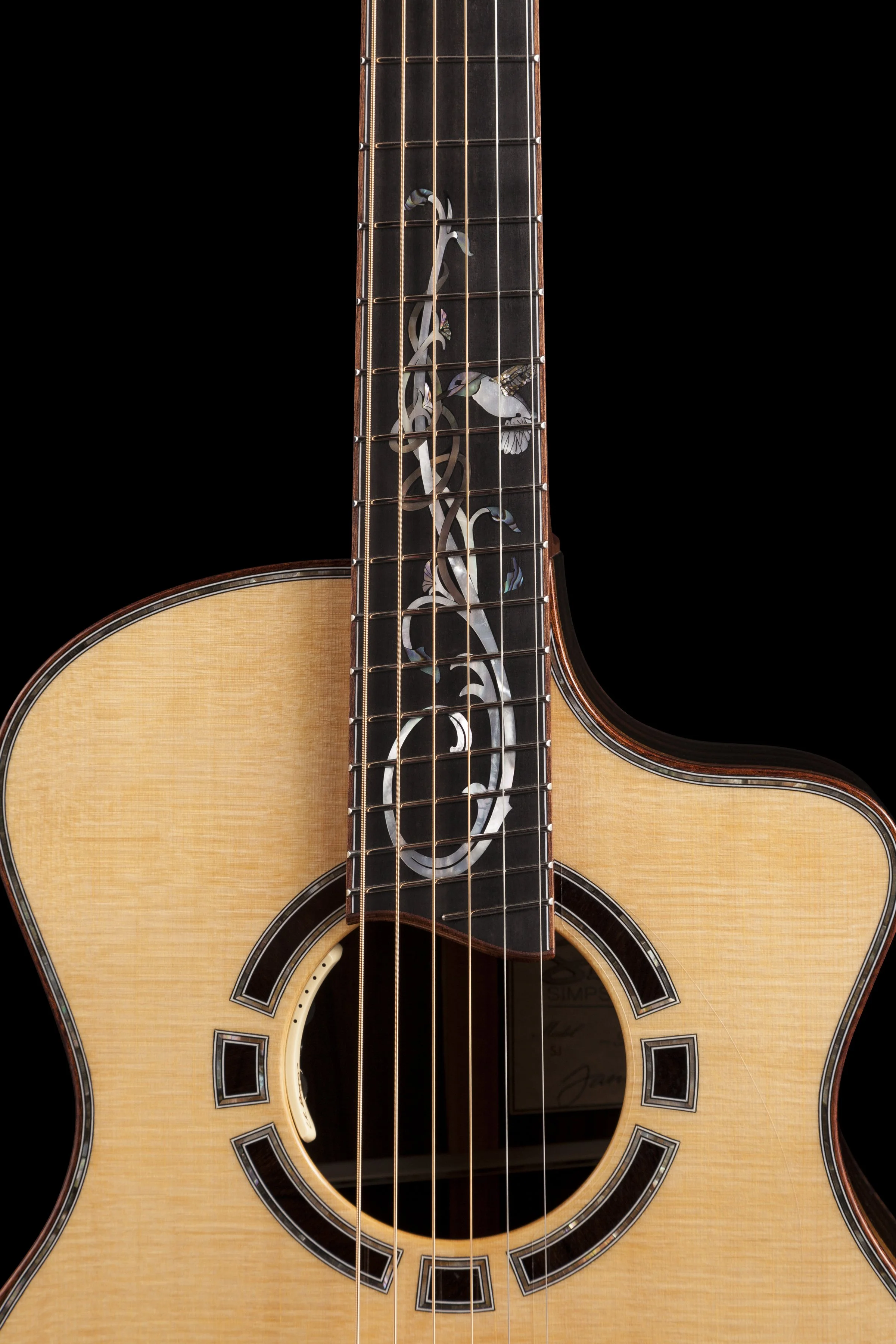 Simpson Custom Rosette & Fretboard Inlay