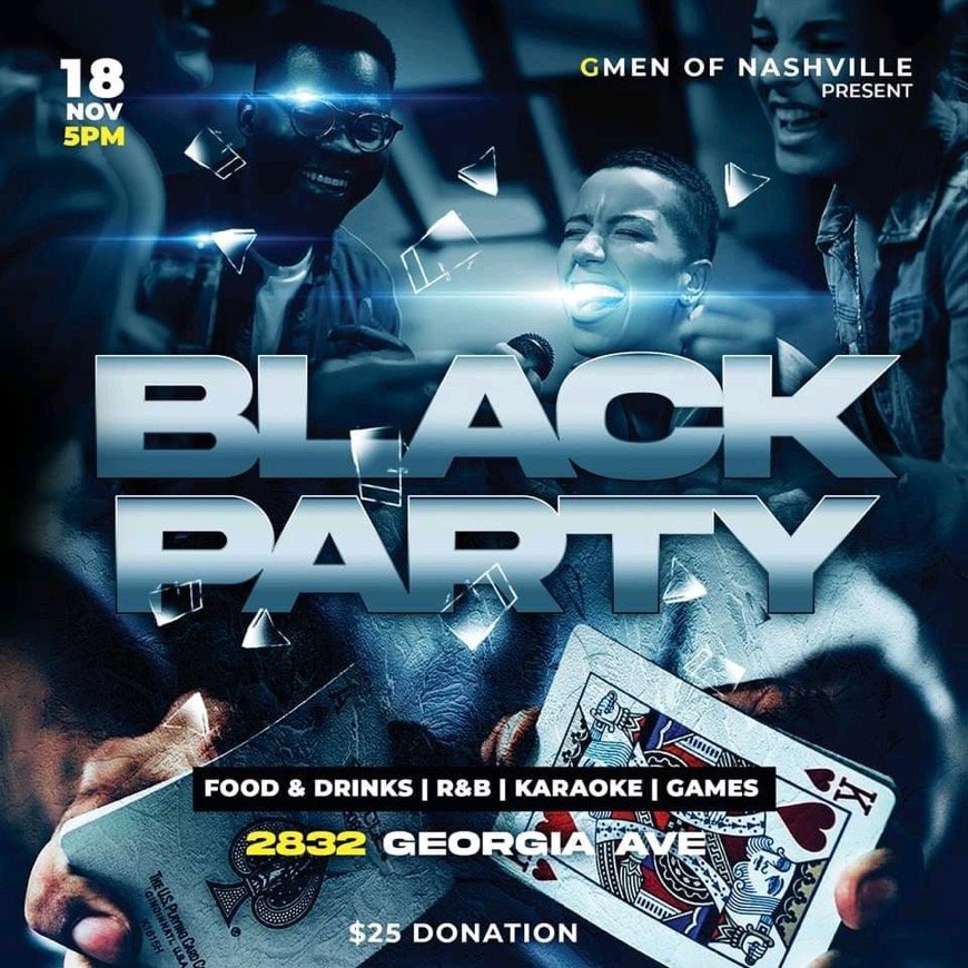 All Black Party