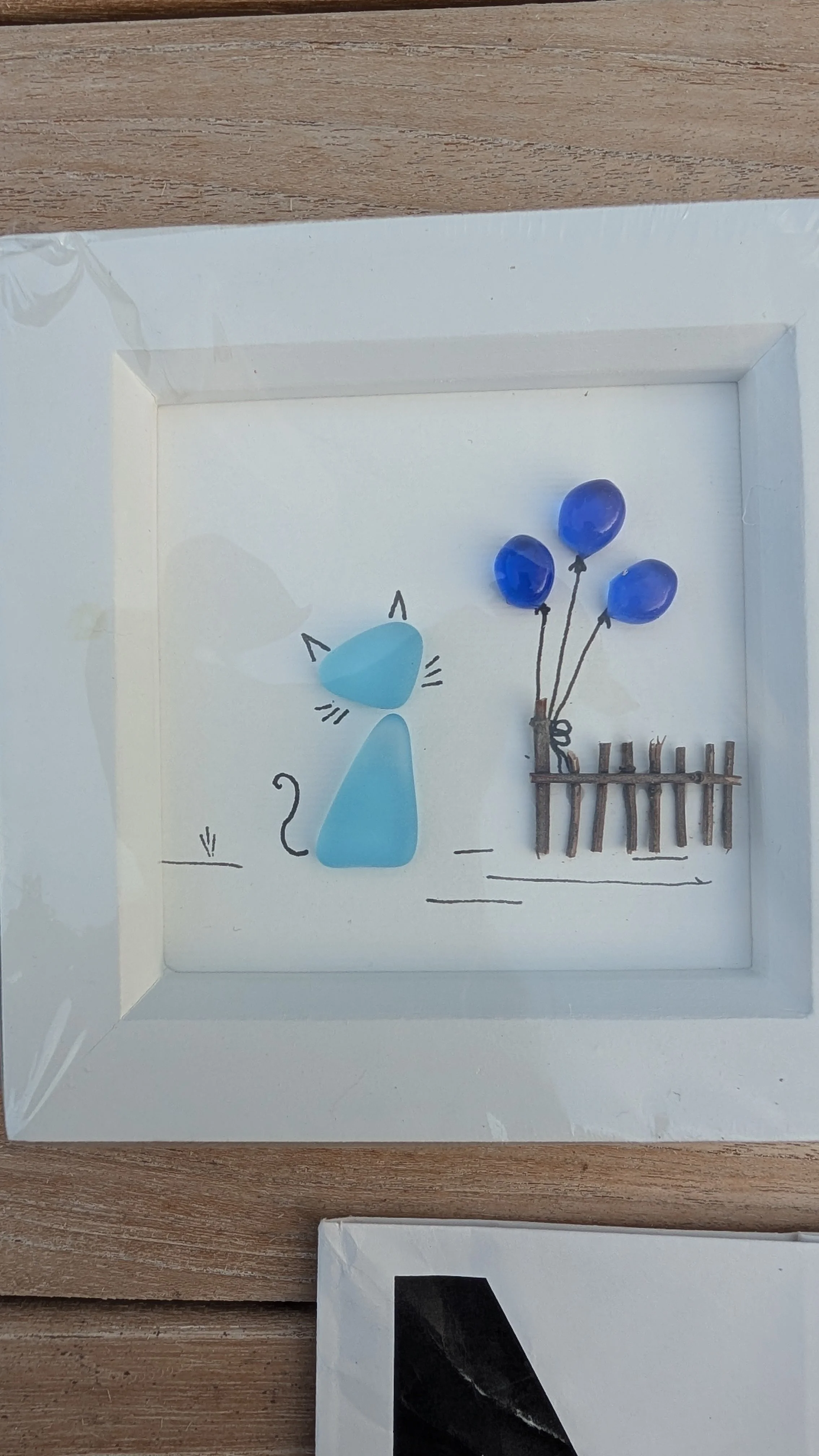 cat and balloons picture, £10
