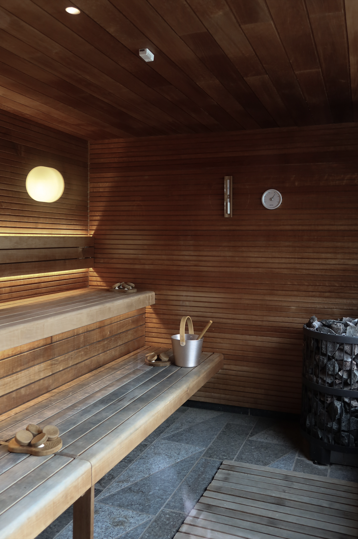 El Sauna del Sommerro en el Rooftop tiene vista a la ciudad. 