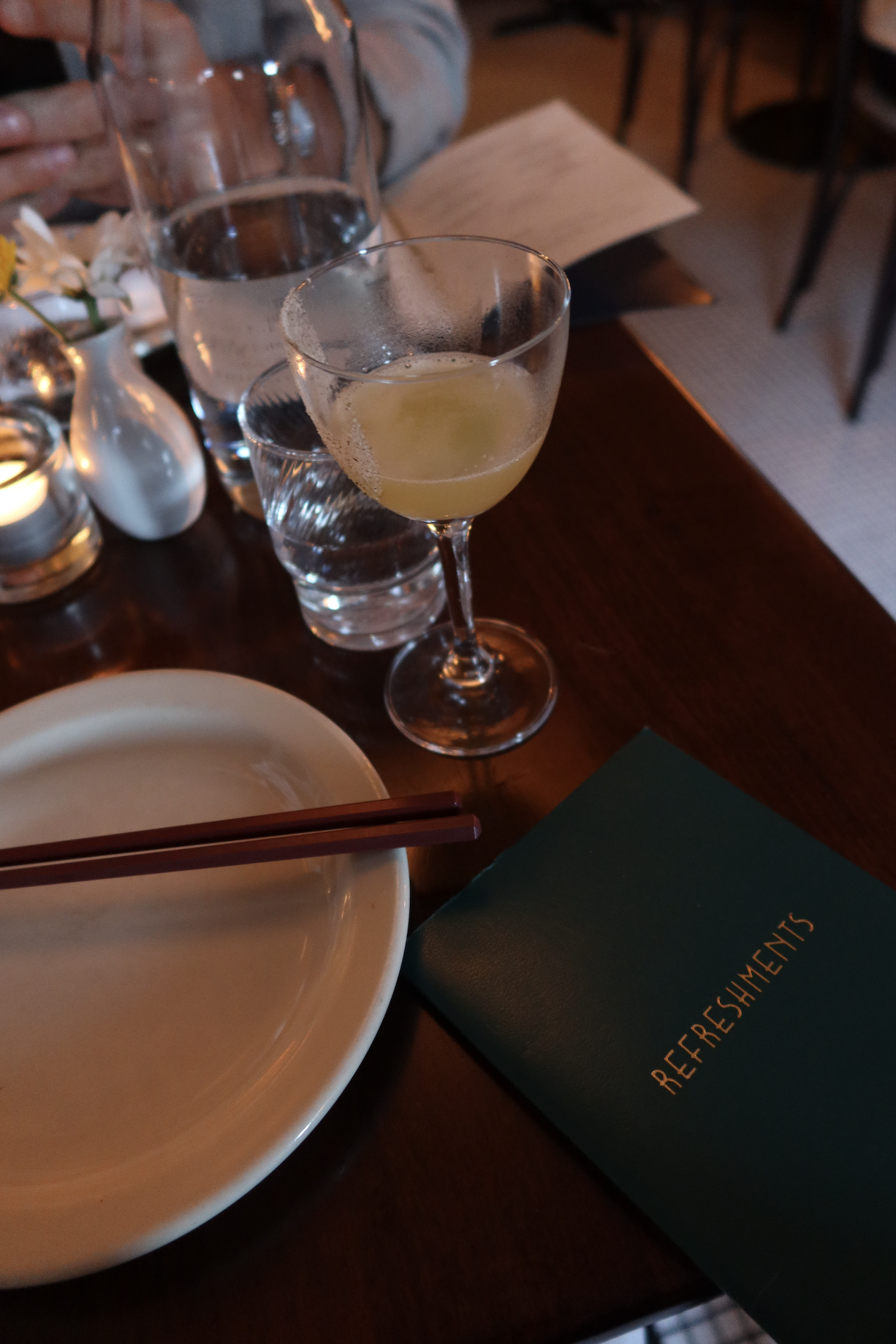 Drinks, drinks, drinks. 