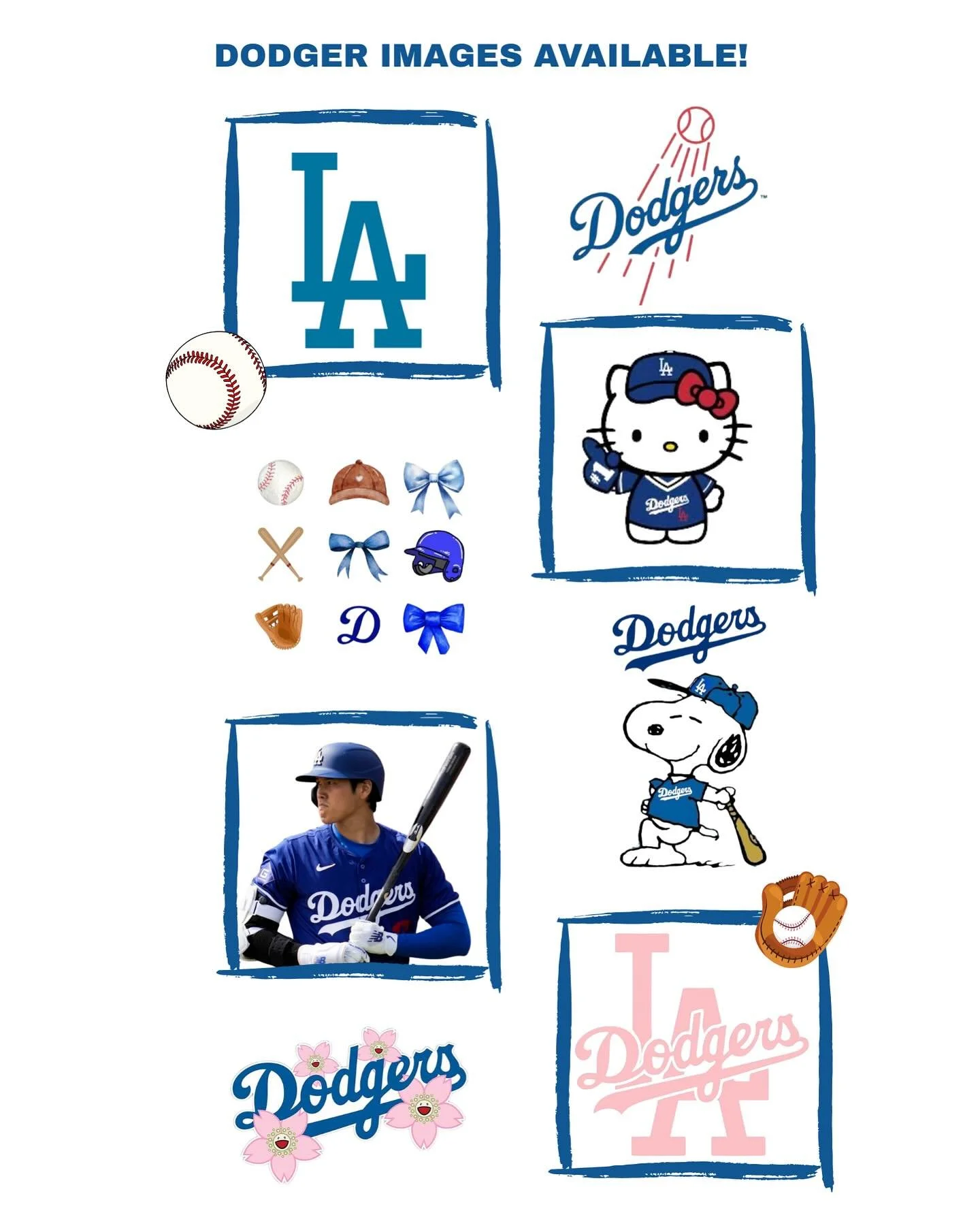 Look at all the Dodger images we have ready for you! Come by and add one to your drink to show your team spirit 💙☕️

#trending #coffee #matcha #dodgers