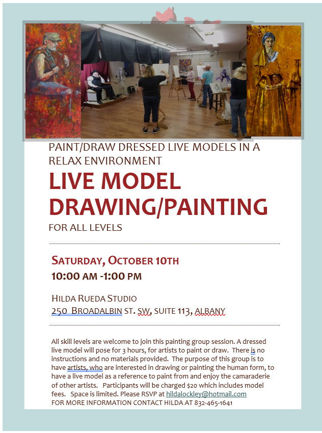 live drawing sessions for artists