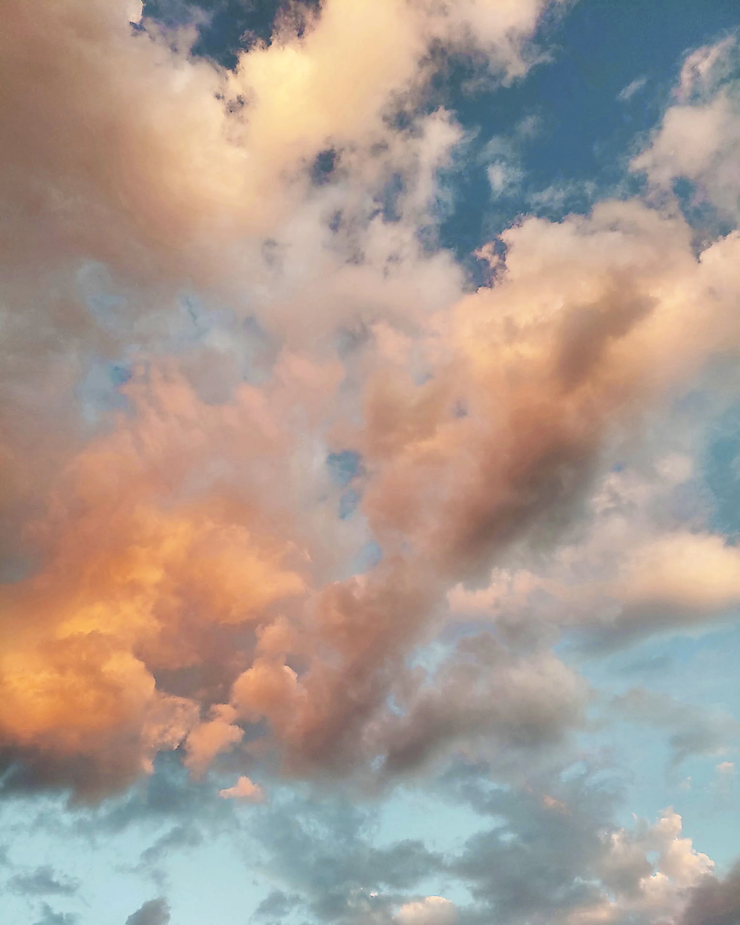 Clouds over the Callahan land, near sunset