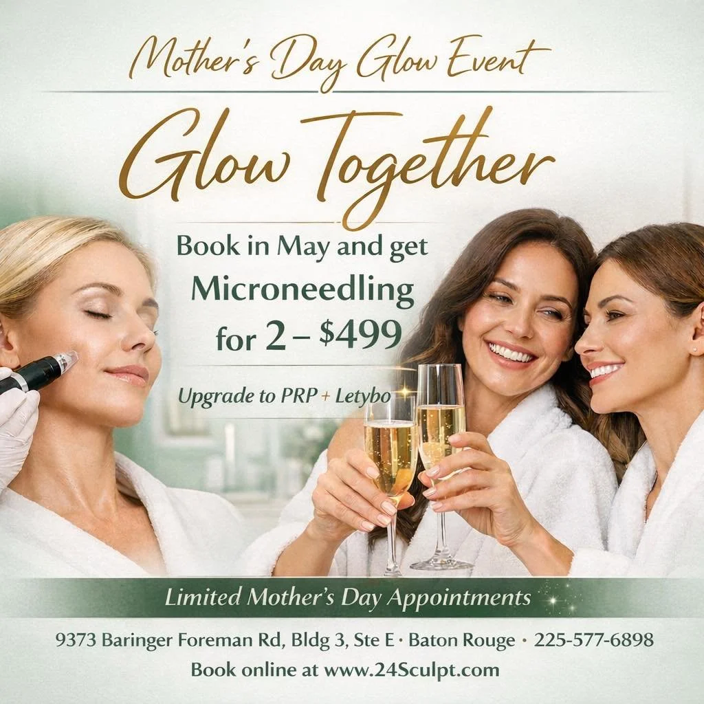 🌸 Mother&rsquo;s Day Glow Event 🌸

Grab your mom, sister, or bestie and glow together ✨

💎 Microneedling for 2 &ndash; $499
✨ Upgrade to Botox Microneedling Facial for enhanced results

Relax, refresh, and leave glowing&mdash;together 💕
Offer lim