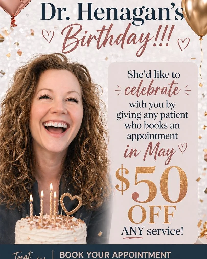 Missed it? 🎉 It was Dr. Henagan&rsquo;s birthday&mdash;and she&rsquo;s celebrating YOU!

✨ Book any appointment in May and get $50 OFF ANY service

Treat yourself. You deserve it 💖
Spots will go fast&mdash;don&rsquo;t wait!

📲 Book now: www.24Scul