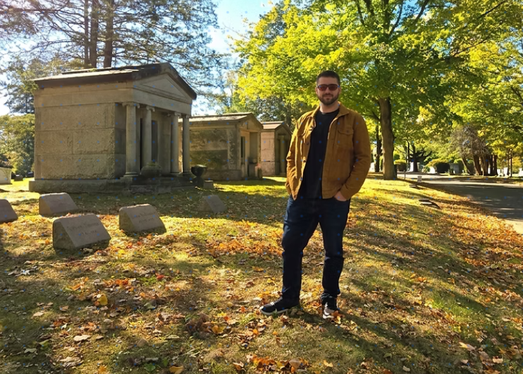 Greg Caggiano in Cemetery