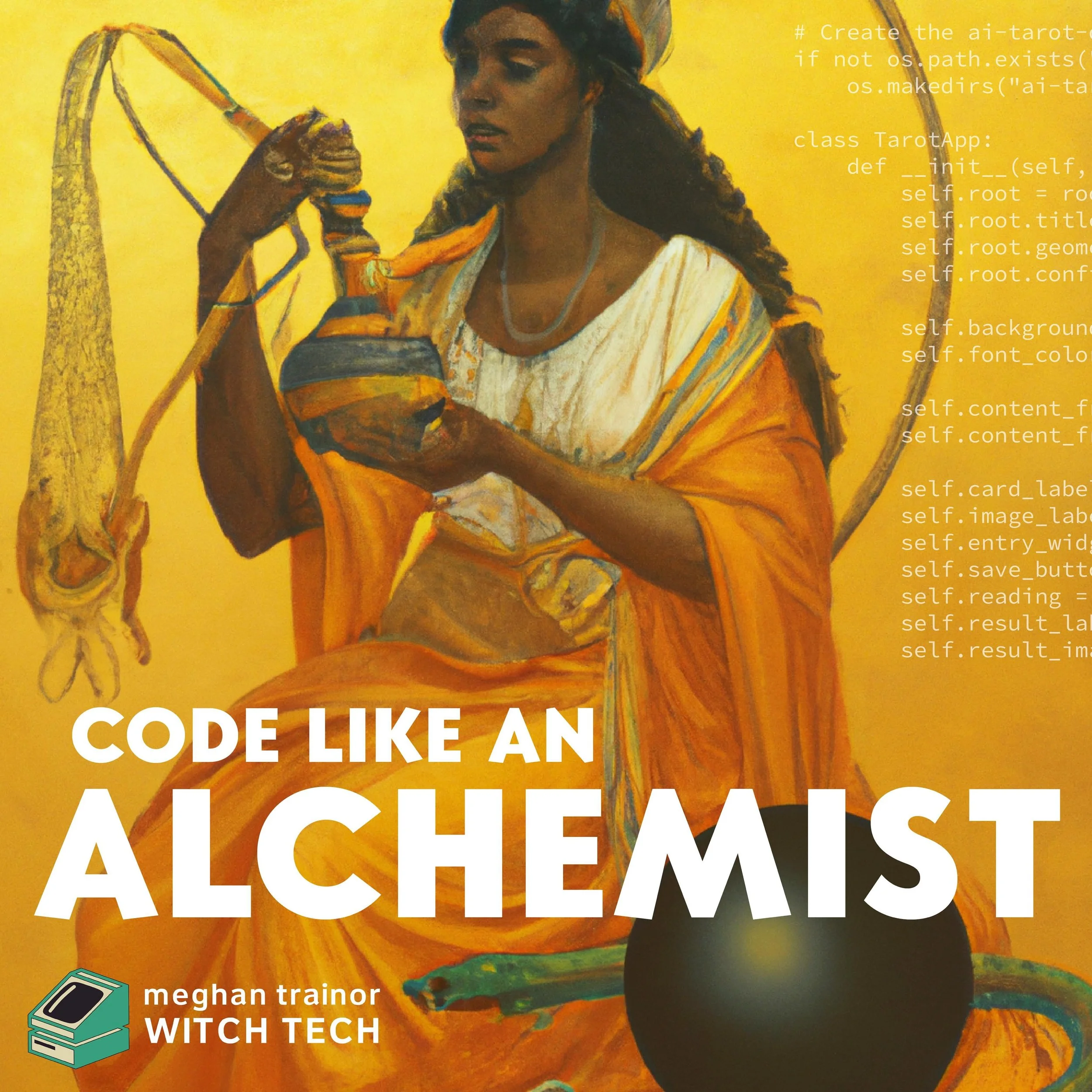 Witch Tech: Intro to Python starts July 10th, 2024. More info at link in bio.

Learn more about computer programming and its hidden history in my uniquely witchy Python class.

Cleopatra the Alchemist was a 4th Century pioneer in working on the trans