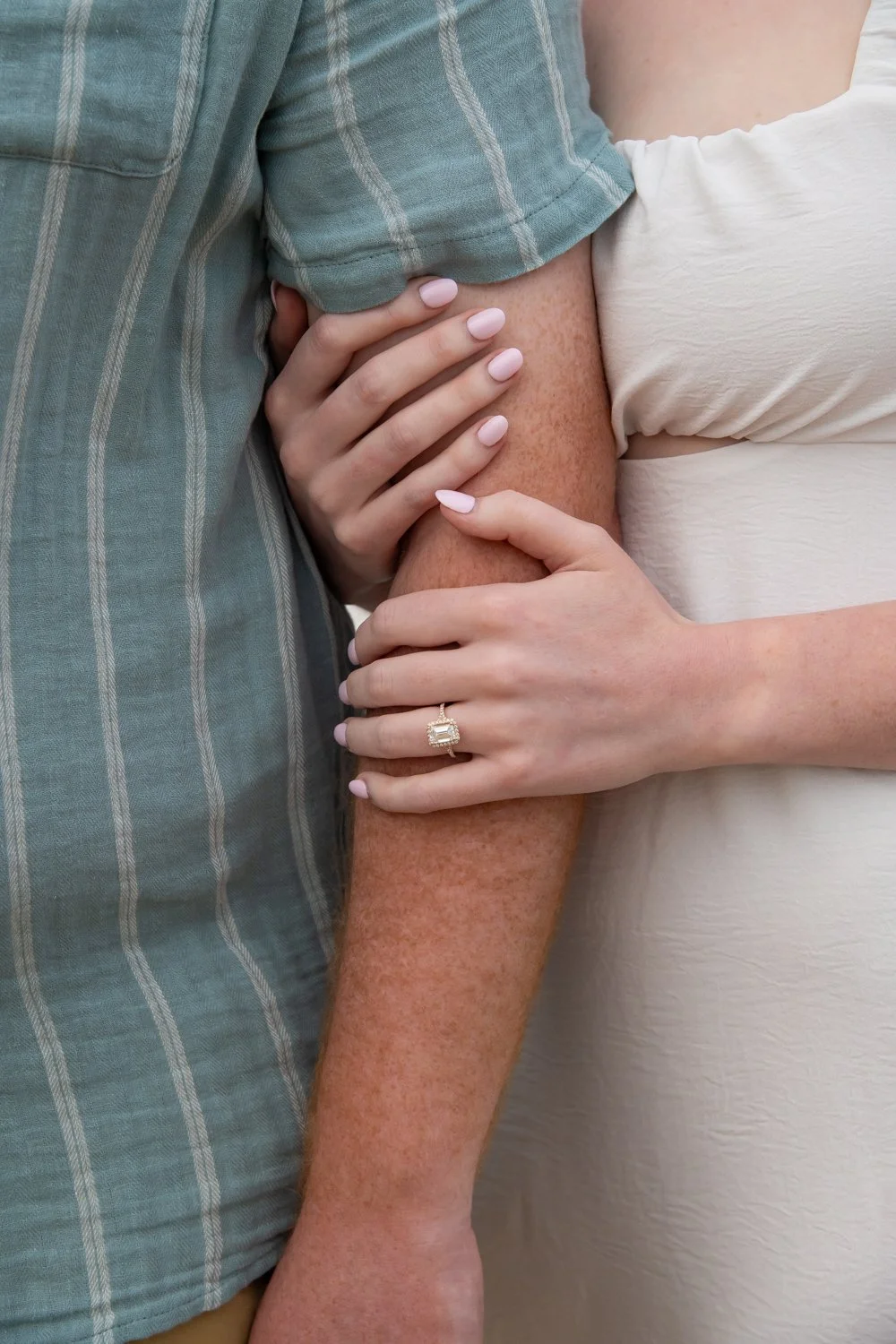 Engagement session on the beach at the Ocean City Inlet and Boardwalk by Rayne Photography