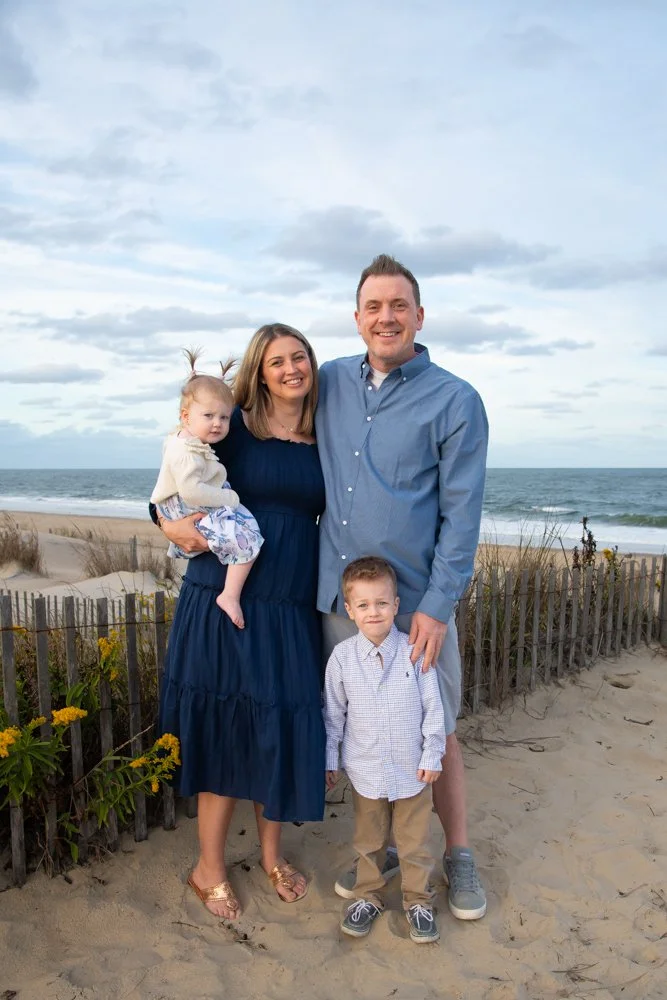 Family mini session at Bethany Beach, Delaware