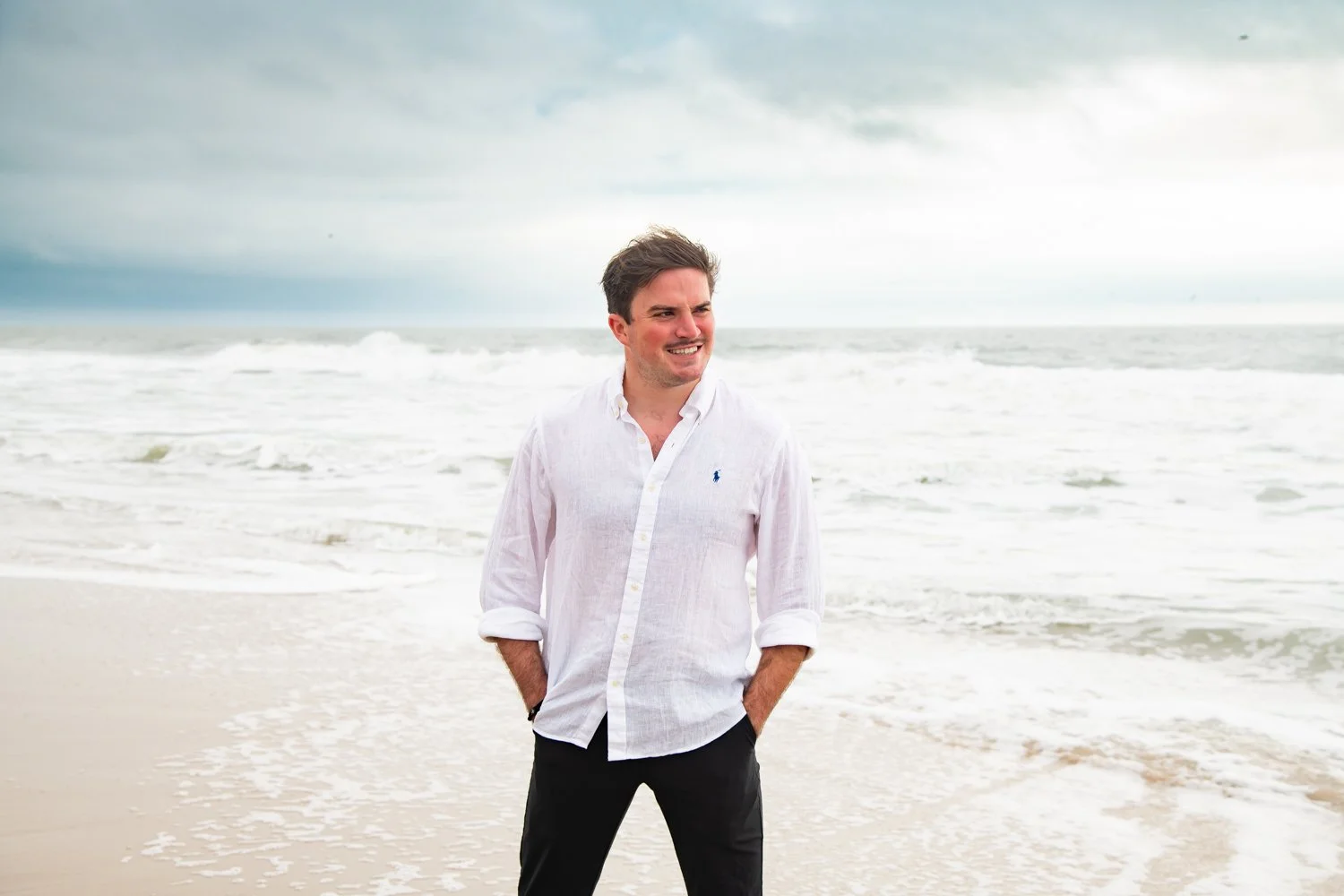 Solo portraits on the beach in Bethany Beach by Rayne Photography