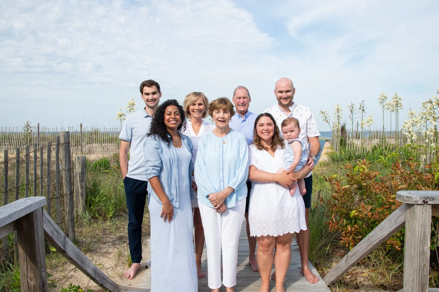 Family pictures taken in Bethany Beach, Delaware