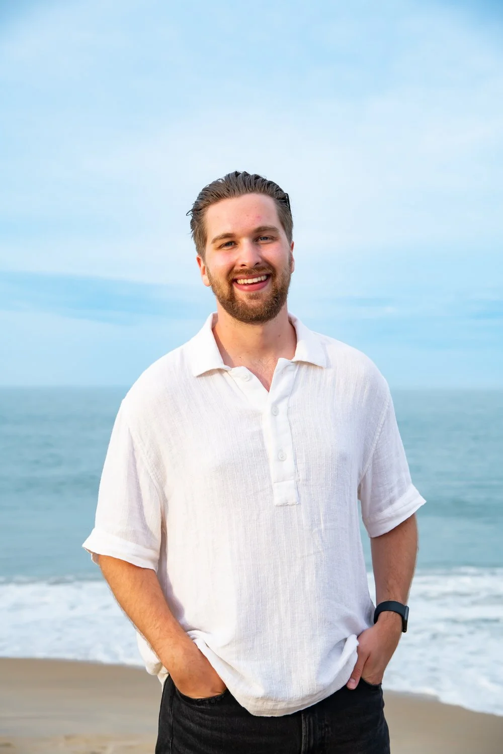 Solo portrait sessions on the beach in Ocean City Maryland by Rayne Photograph