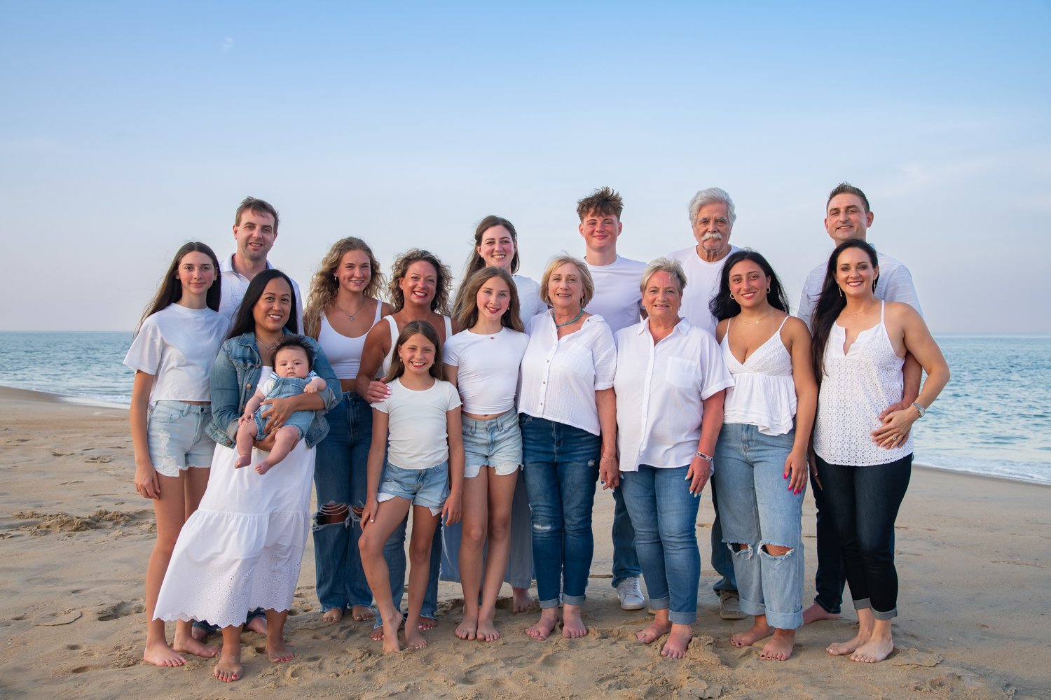 Extended family photo portrait sessions in Ocean City, Maryland