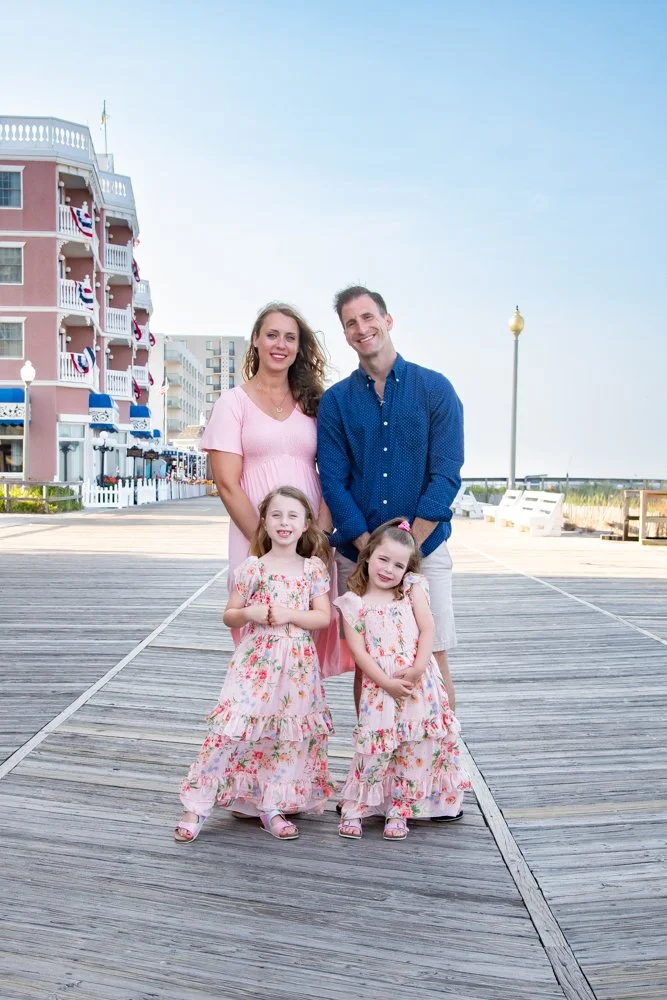 Family pictures taken in Rehoboth Beach, DE