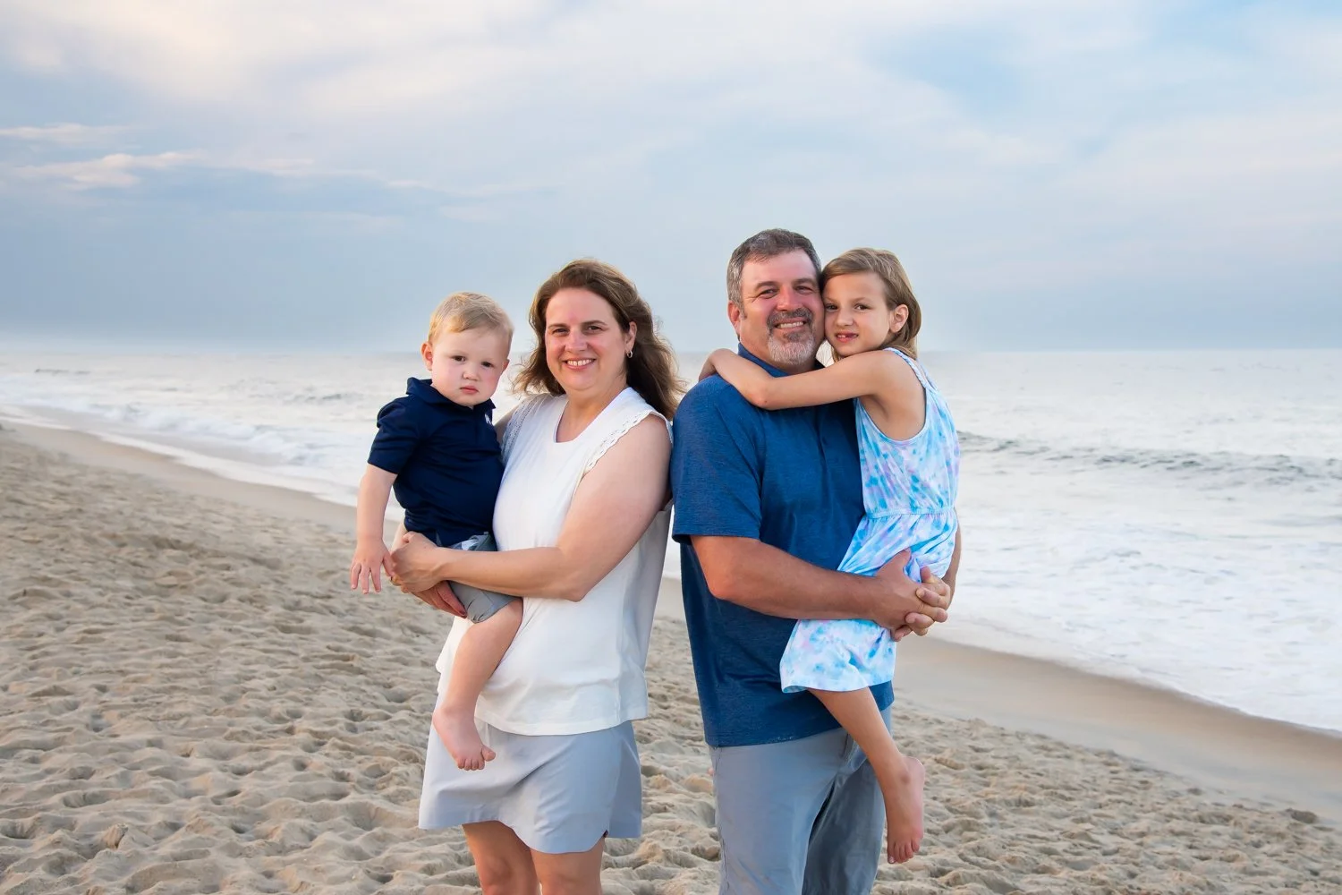 Beach family photo session