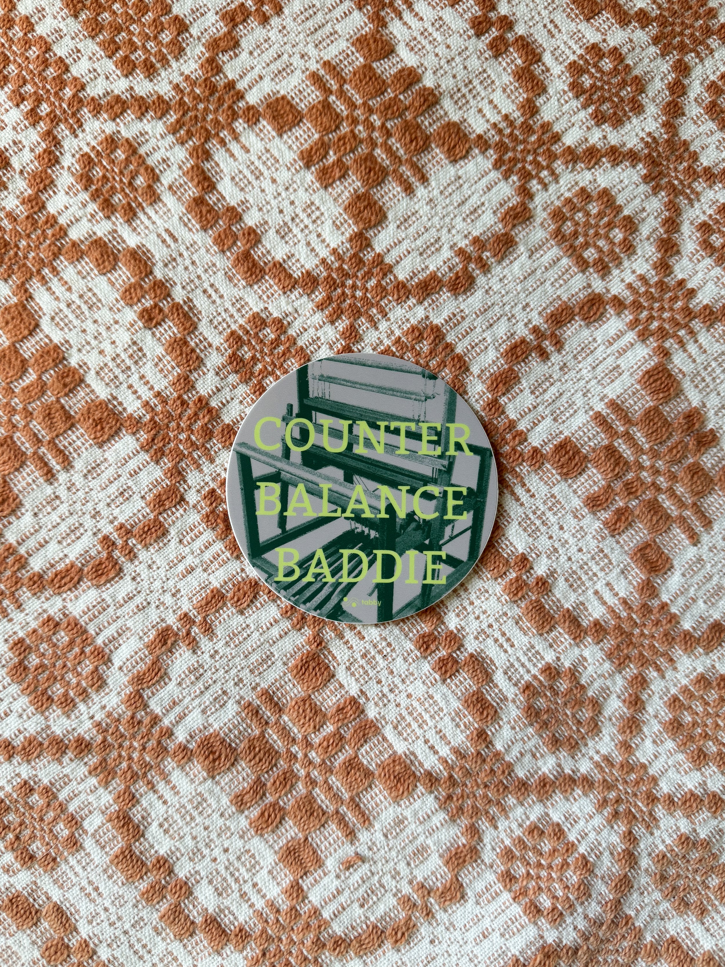 "Counterbalance Baddie" Sticker