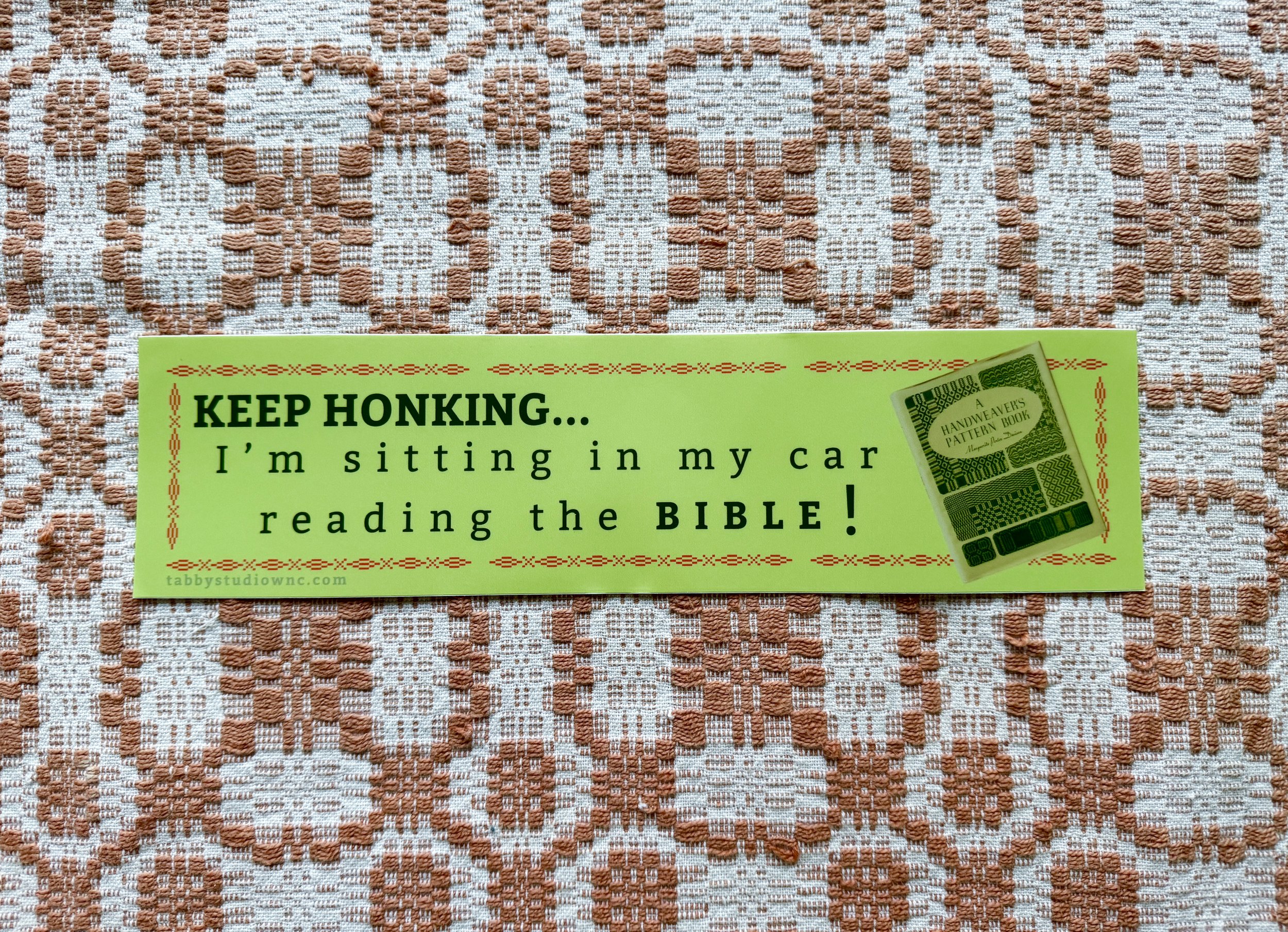 "Keep Honking" Bumper Sticker