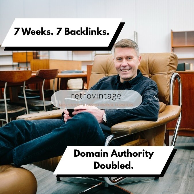 7 Weeks. 7 Backlinks. DA Doubled. 🚨

When Stuart Murray from Retrovintage signed up to our link-building service, he had one clear goal for 2025:

📌 Boost website visibility and grow online sales.

We usually quote a 2&ndash;4 month turnaround, but