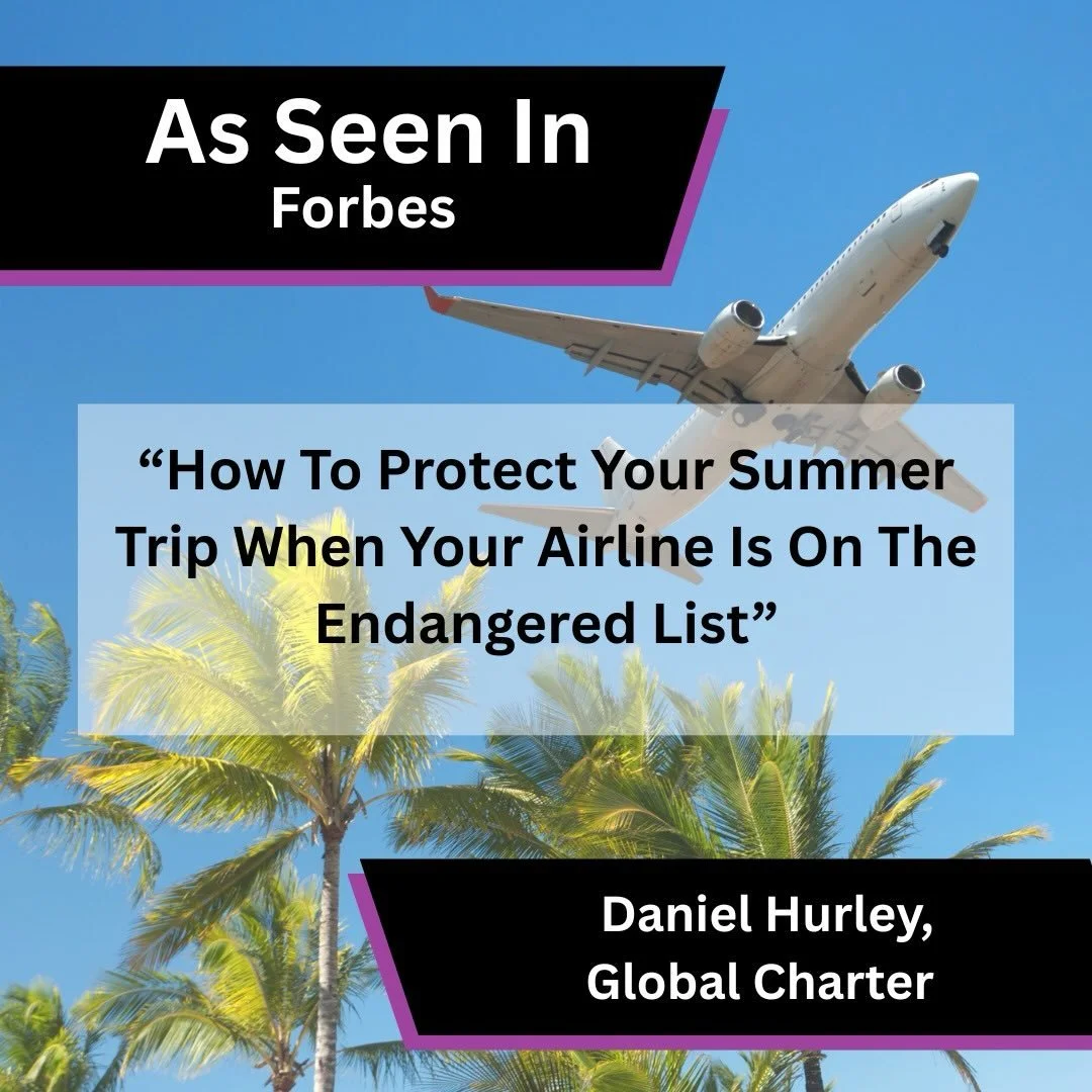 A strong mix of recent expert coverage has seen our clients featured across major consumer, travel, business and interiors titles.

@globalcharter&rsquo;s Daniel Hurley was featured in Forbes sharing his expertise on protecting summer travel plans wh