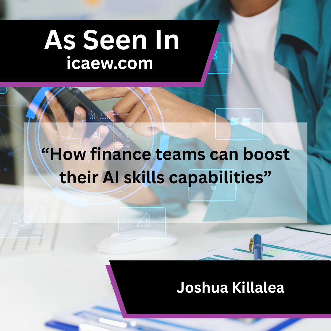 Joshua Killalea Shares AI Skills Advice in icaew.com