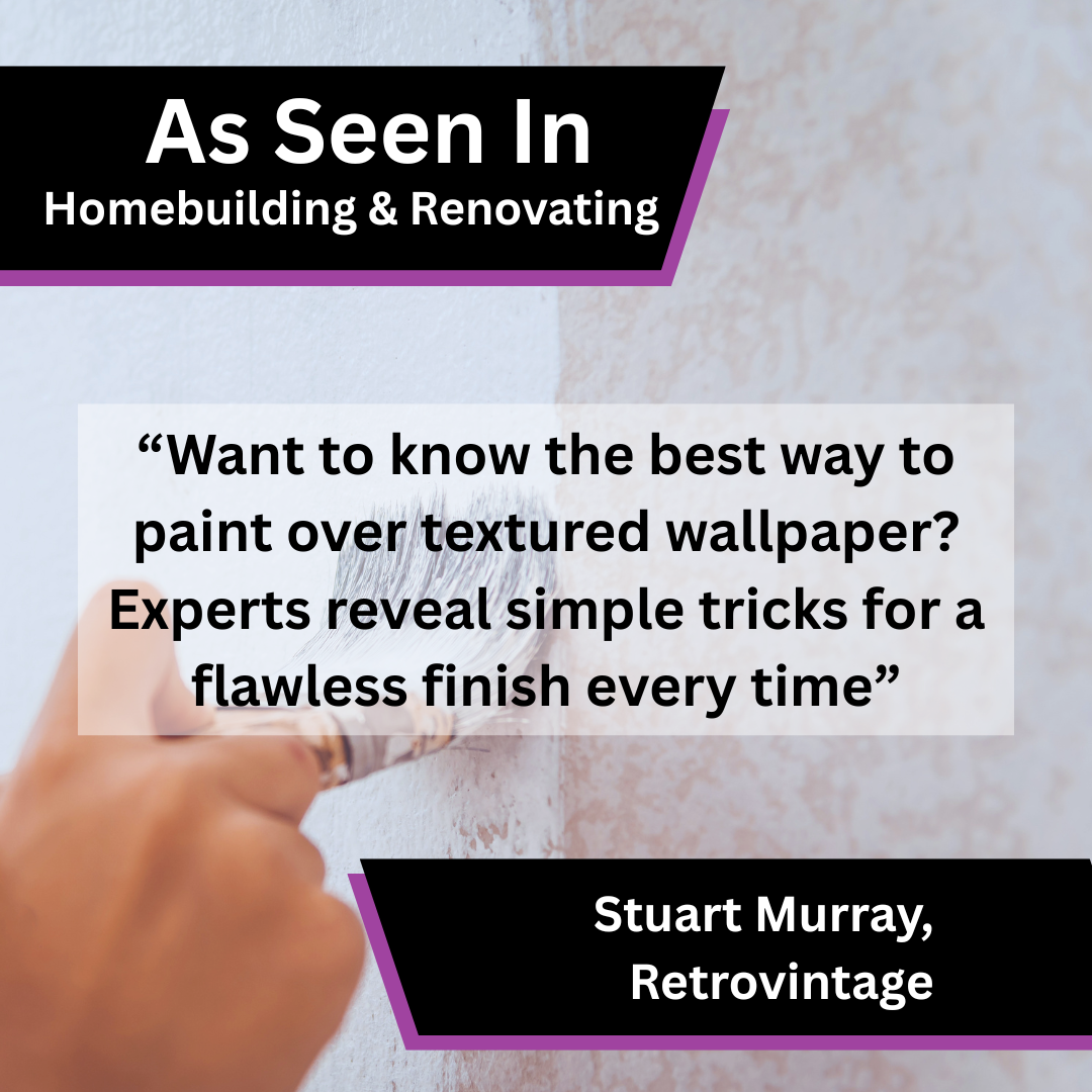 Retrovintage Shares Painting Over Textured Wallpaper Advice in Homebuilding &amp; Renovating