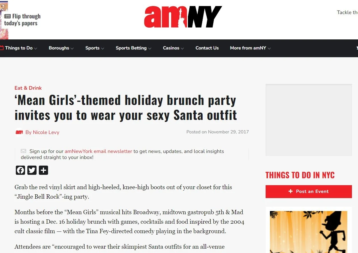 Mean Girls Theme Holiday Brunch