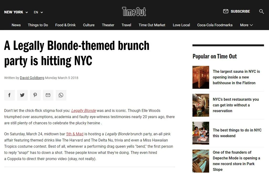 Time Out publish