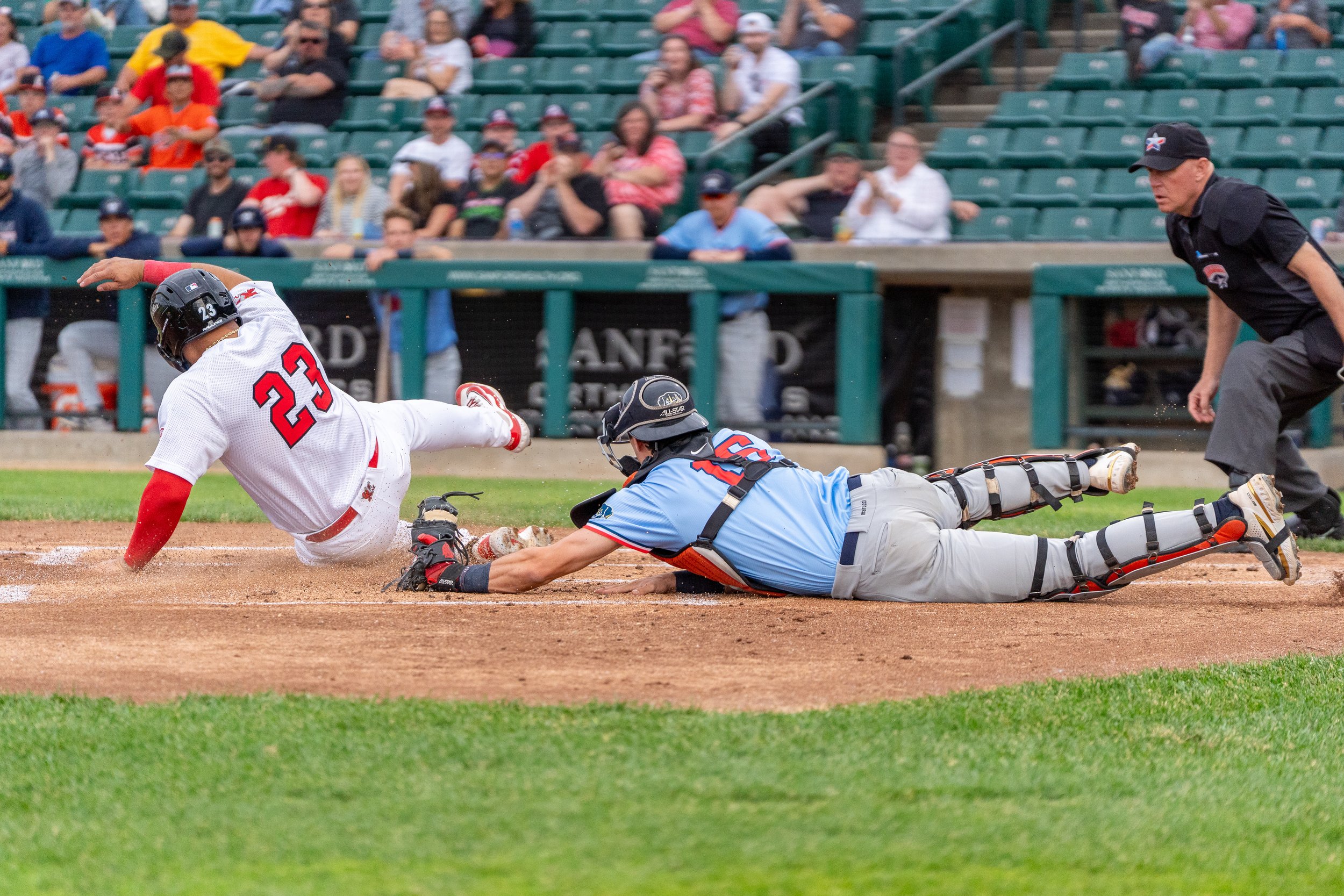 Kiser muzzles Saltdogs, RedHawks take series opener