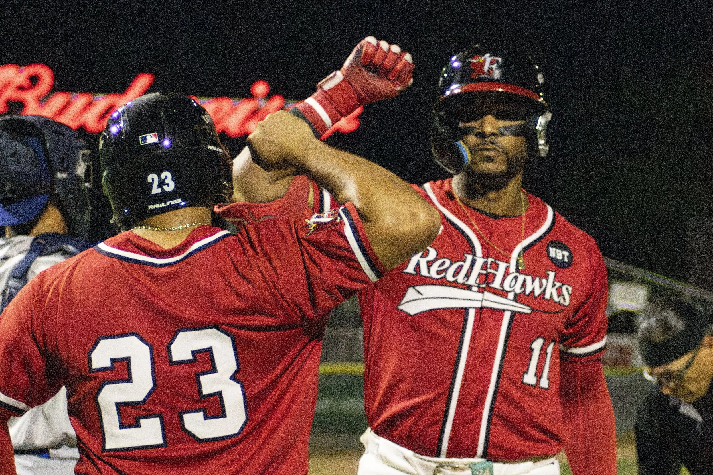 RedHawks even series with clutch hits, mammoth Sermo home run