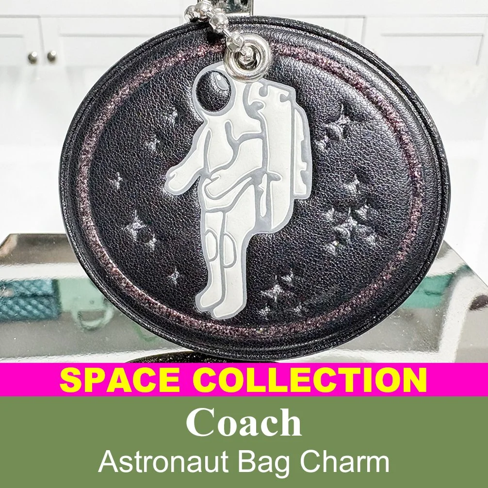 Coach astronaut bag charm
