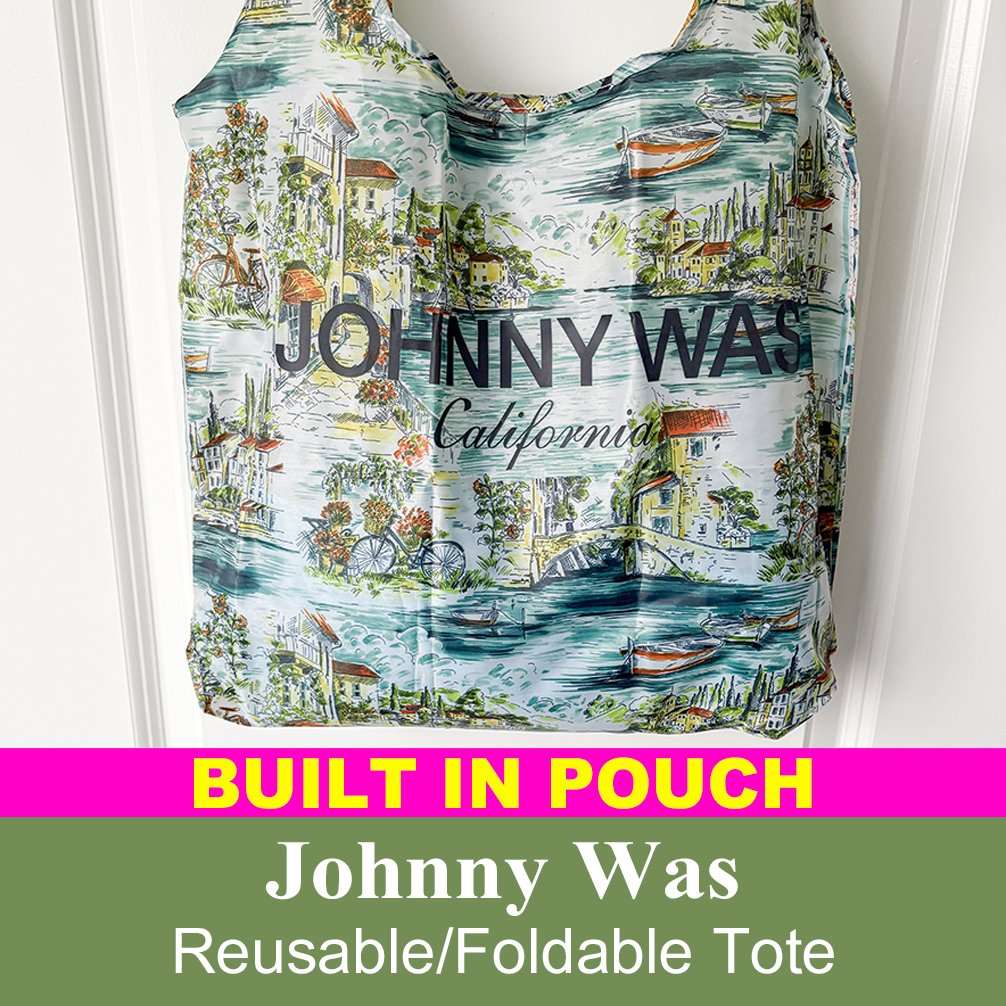 Johnny Was reusable/foldable shopping tote
