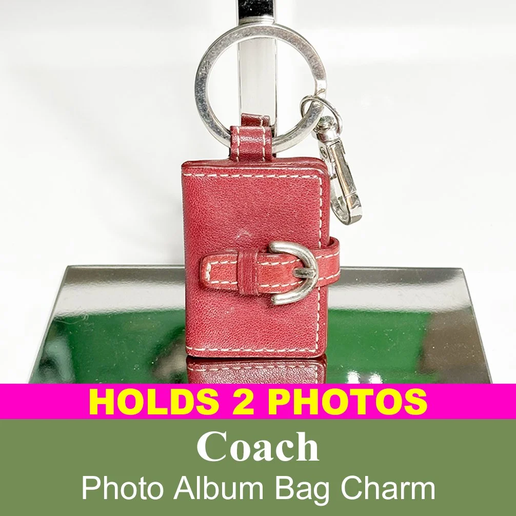 Coach photo album bag charm