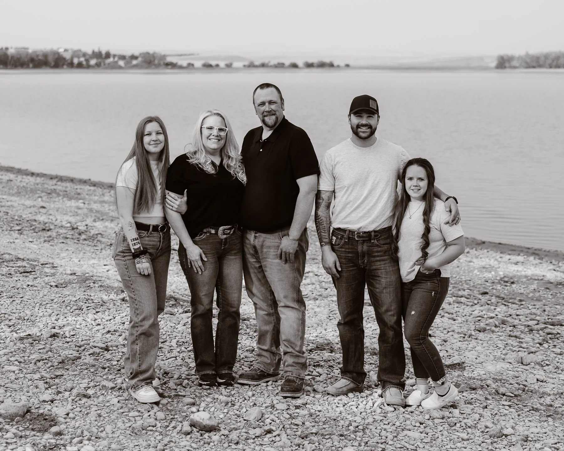 So much fun with the Huberty family! First the yellow field for Tiffany, and then the lake with everybody! Jaelyn gets full artistic credit for the awesome JC Penny's 80's poses.