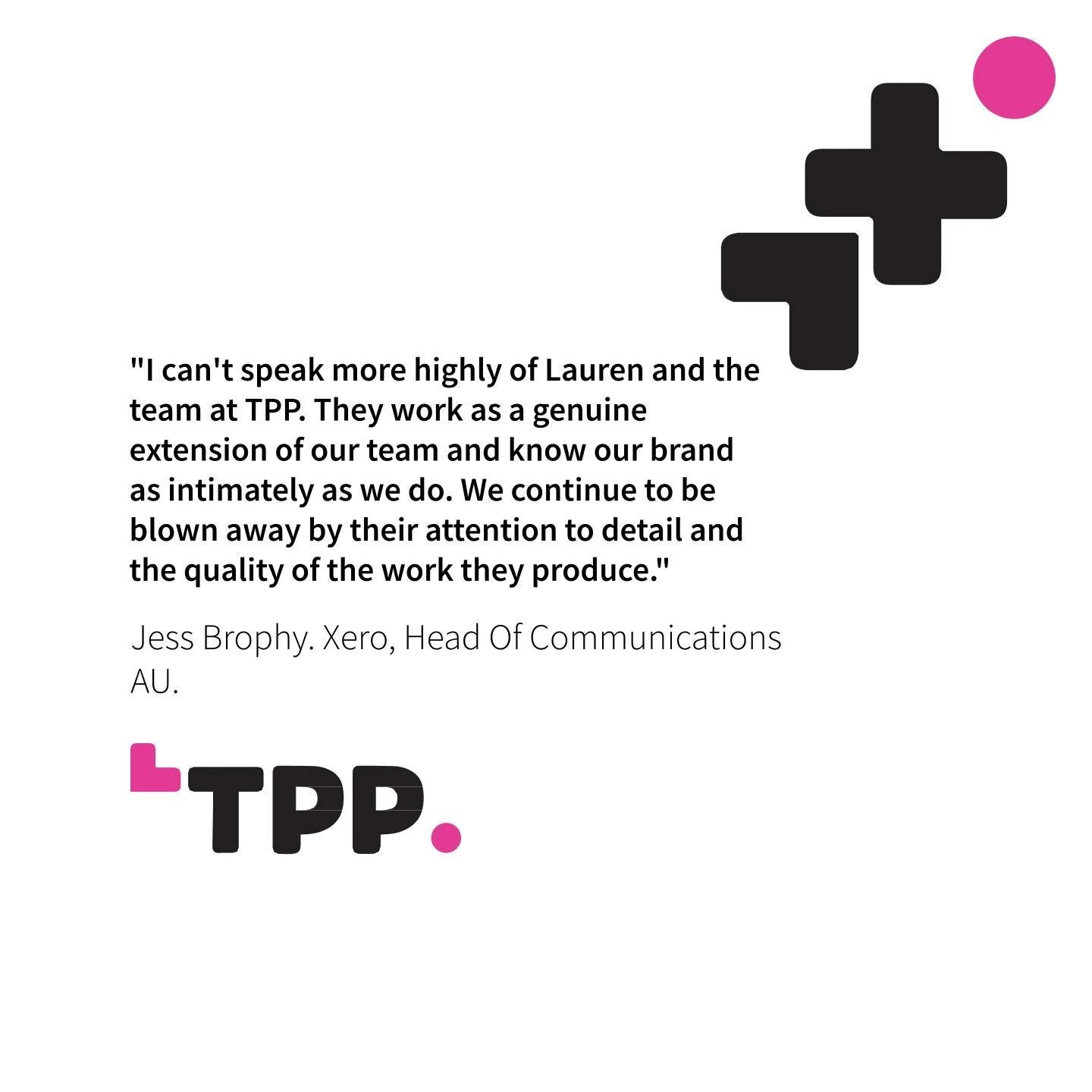 More lovely words from our client Xero, we are so lucky to work with such amazing individuals who make our jobs so much more enjoyable!