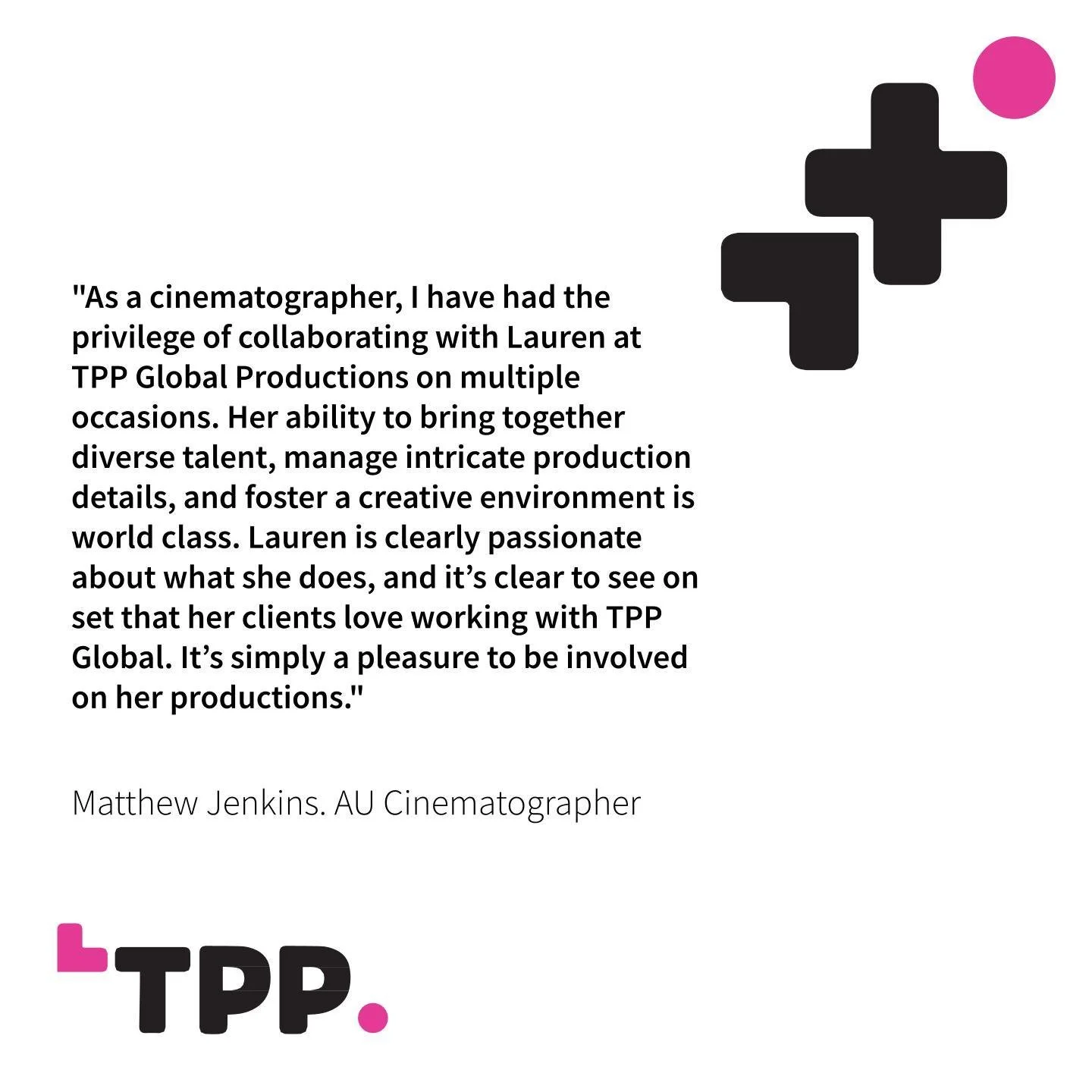 We love working with @matthew_jenkins_aus! He has now shot over five projects with us and is our go to DOP in Melbourne. Thanks for the kind words and all your hard work Matt, we are looking forward to the next one!