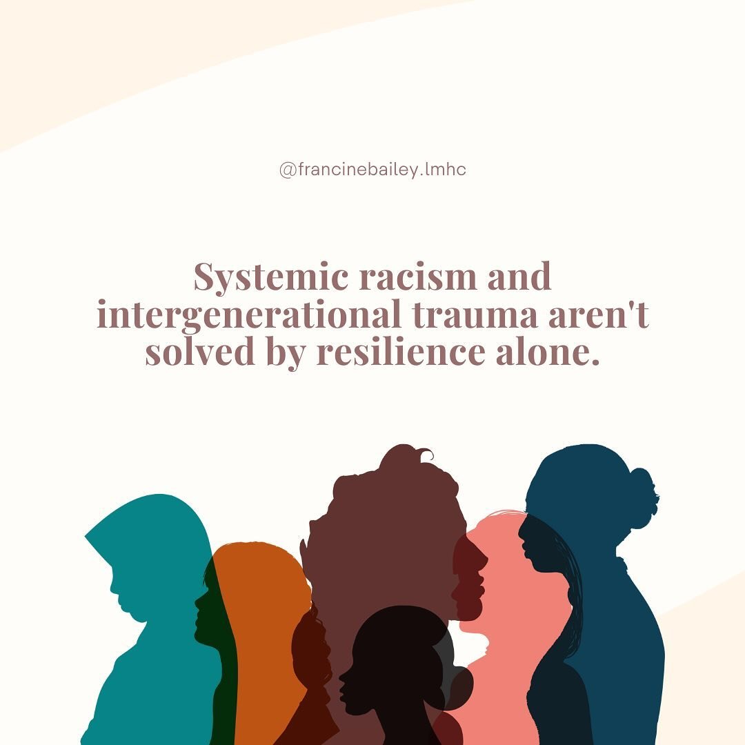 It&rsquo;s great to see you pushing through challenges, but let&rsquo;s talk about the reality for many BIPOC individuals.&nbsp;

The systemic barriers they face often go beyond mere resilience. While it&rsquo;s important to foster a sense of empower