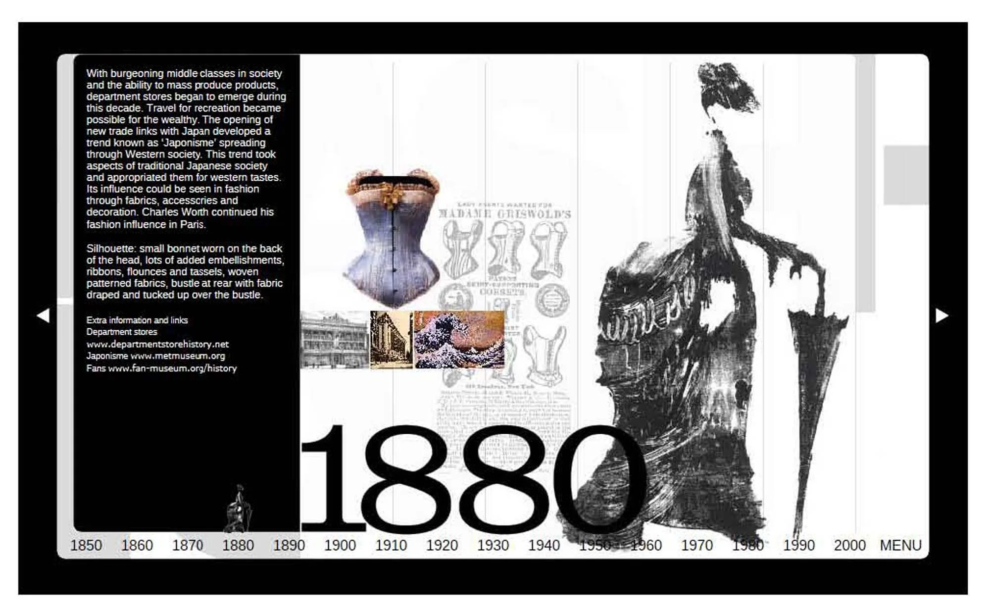 Fashion Lexicon Timeline - 1880
