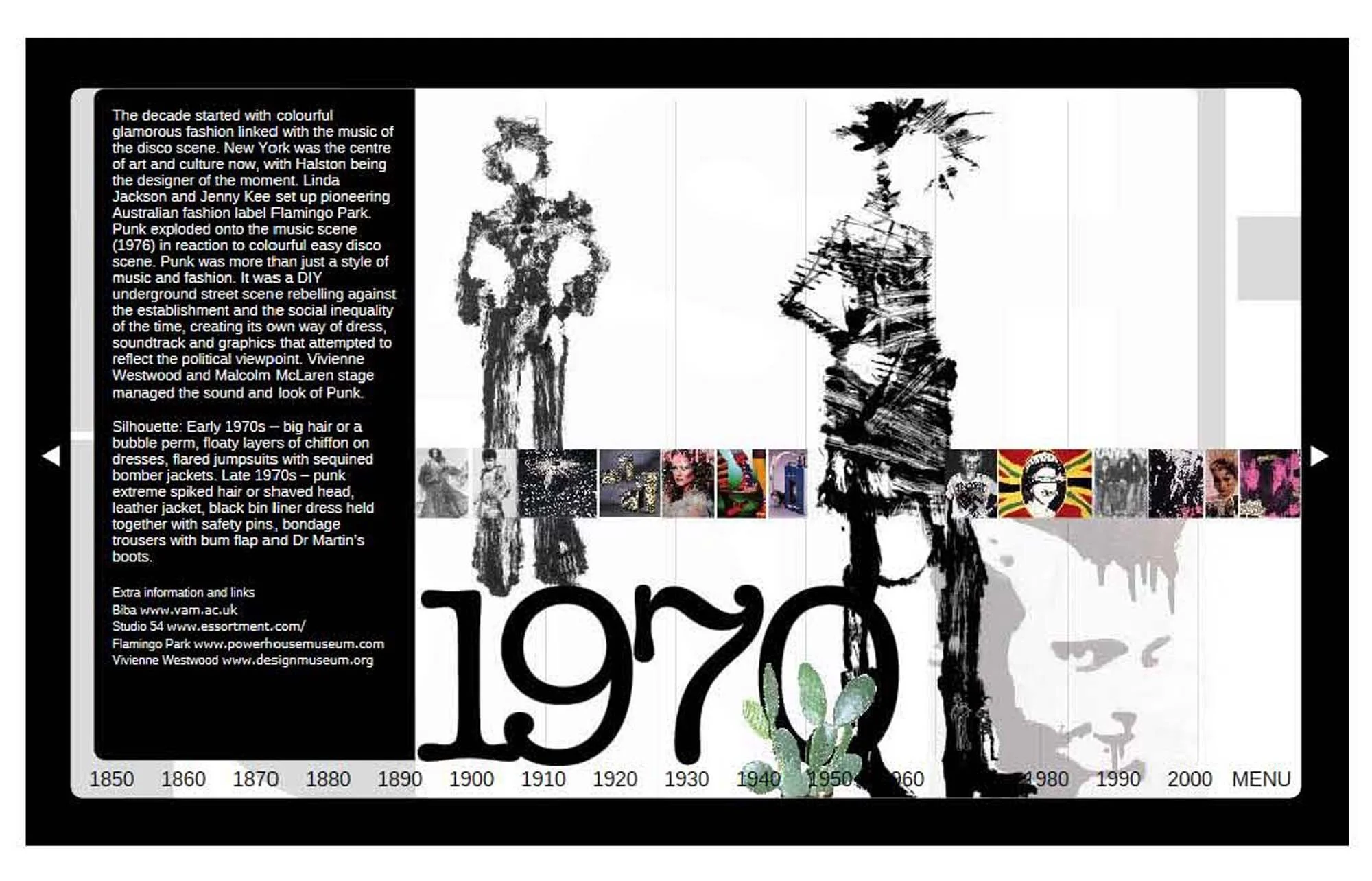 Fashion Lexicon Timeline - 1970