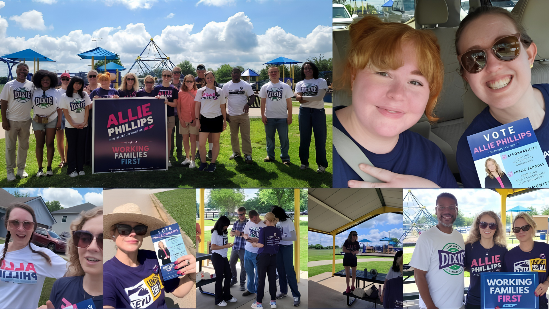 Team Allie out Canvassing