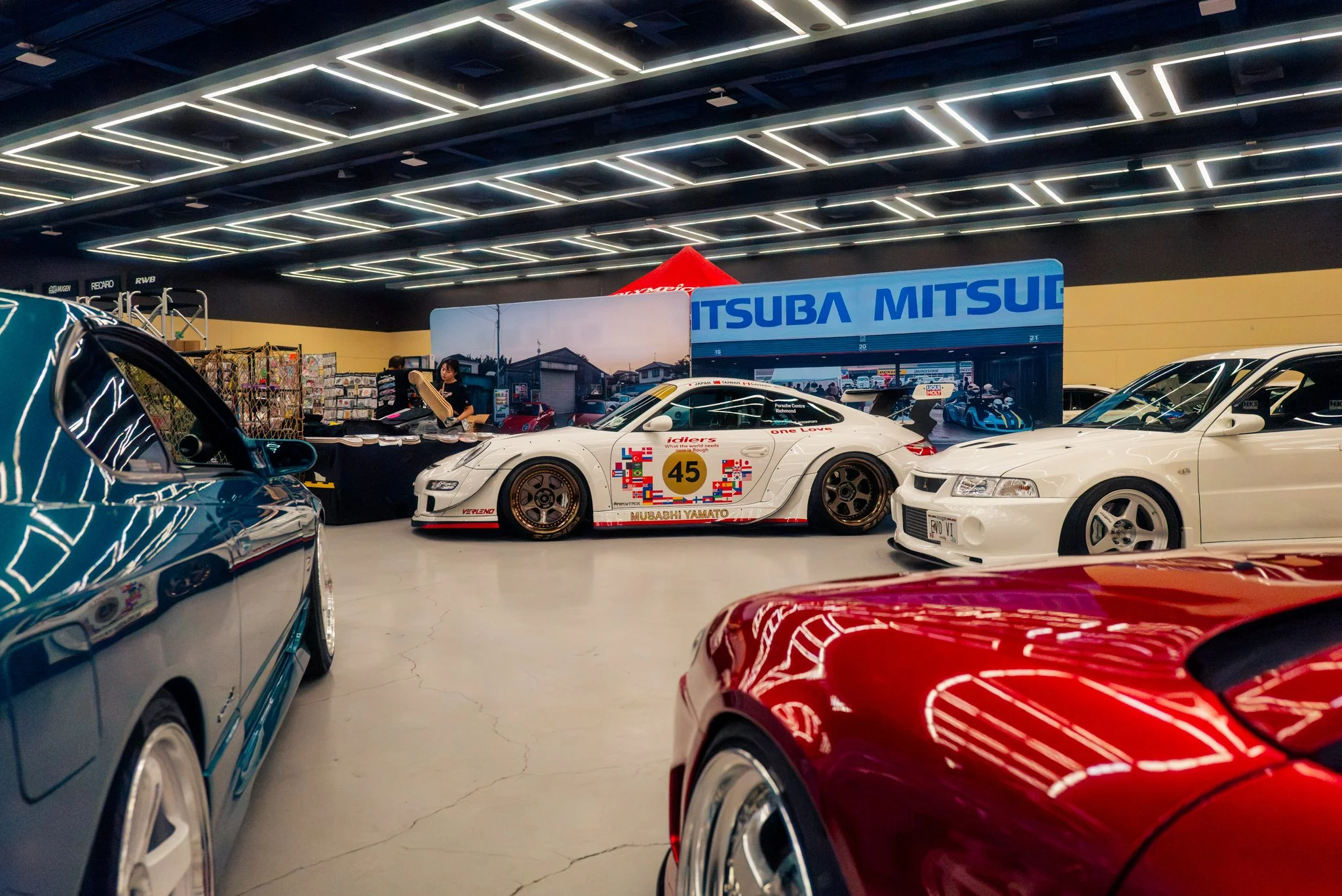  Anthony’s newest RWB build. He had his vendor booth. He runs Super Garage in Aberdeen Centre and RWB Canada. 