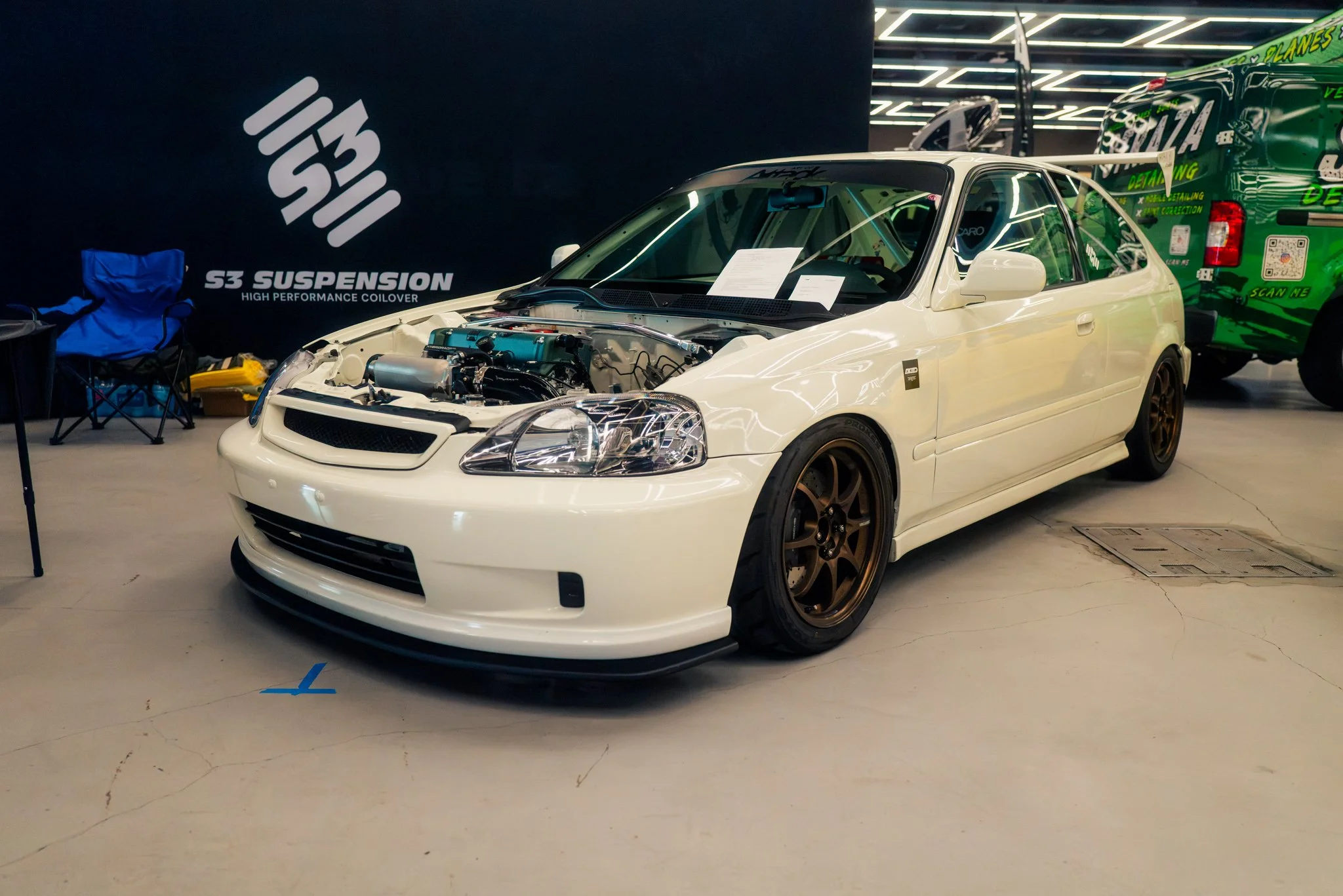  Chelsey Pacheco has a running Honda Civic EK. I remember seeing footage of it from last years show where it didn’t have an engine. 